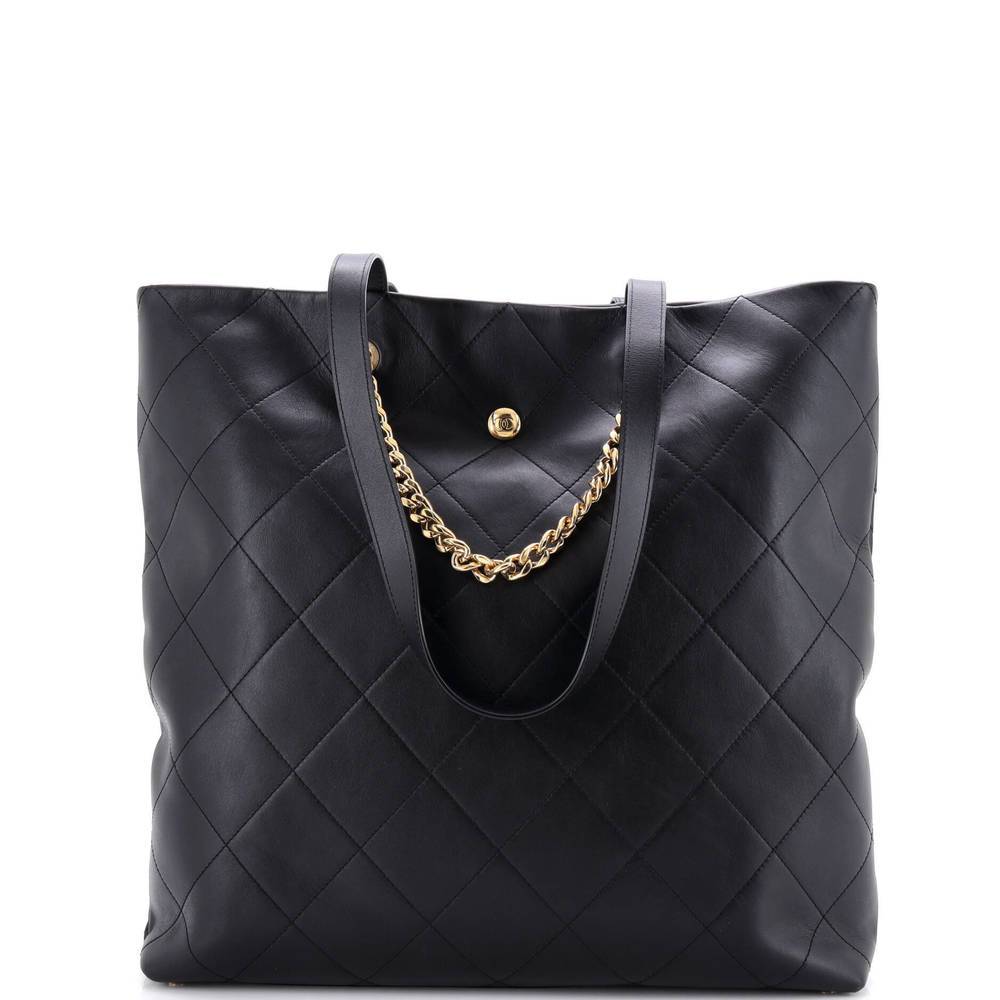Chanel Large Club Monaco Shopping Tote Quilted Lambskin - Picture 3 of 6